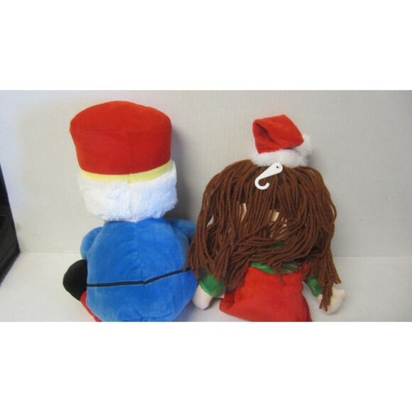 NWT 2 ADORABLE CHRISTMAS PLUSH NUTCRACKER AND LITTLE GIRL BY LINZY TOYS - Picture 2 of 3